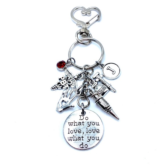 Phlebotomist Keychain Bag Charm Do What You Love - Picture 6 of 7
